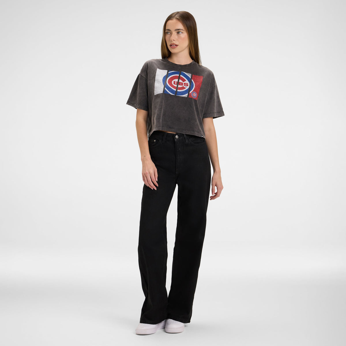 Golden State Warriors Sport Night Black Cropped Women's T-Shirt