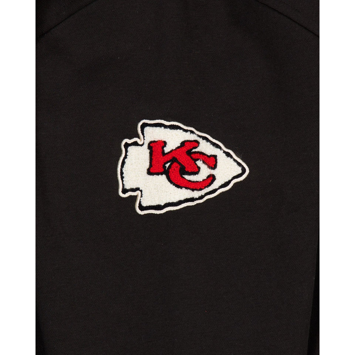 Kansas City Chiefs Throwback Boucle Black Crewneck