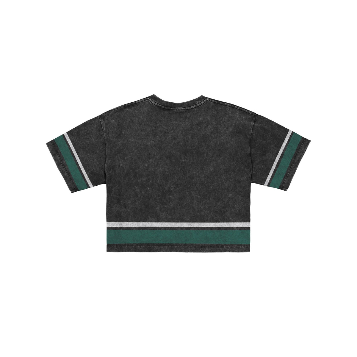 Philadelphia Eagles Women's Vintage Stripe Cropped T-Shirt