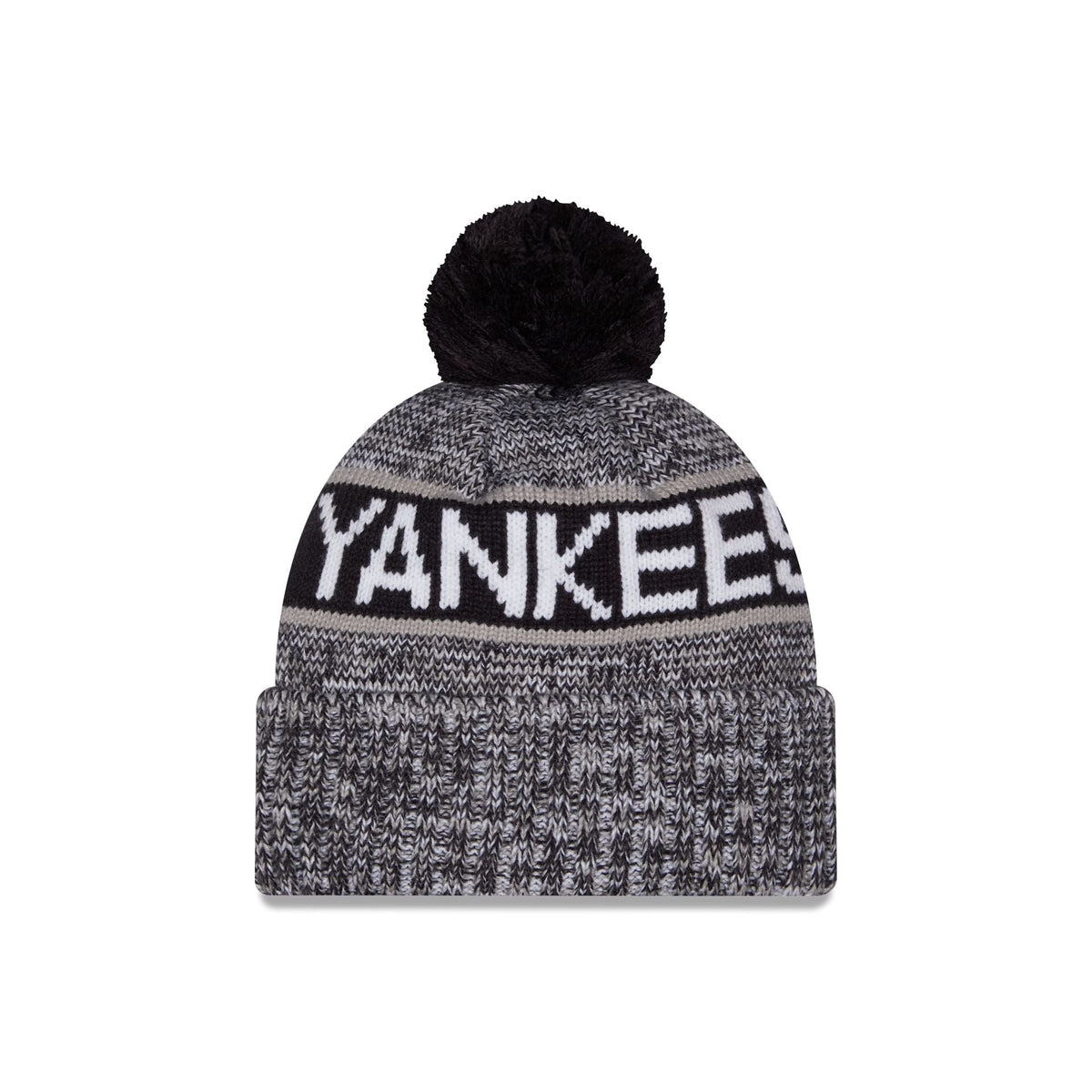New York Yankees Tri Color Pom Knit Hat