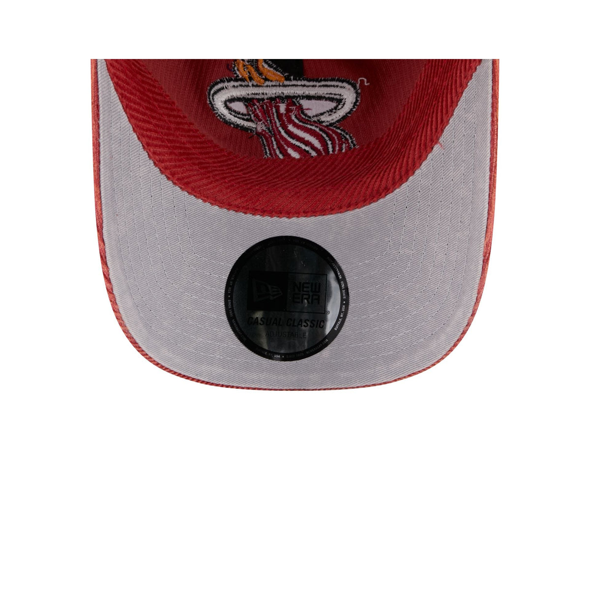 Miami Heat Washed Corduroy Casual Classic Adjustable Hat