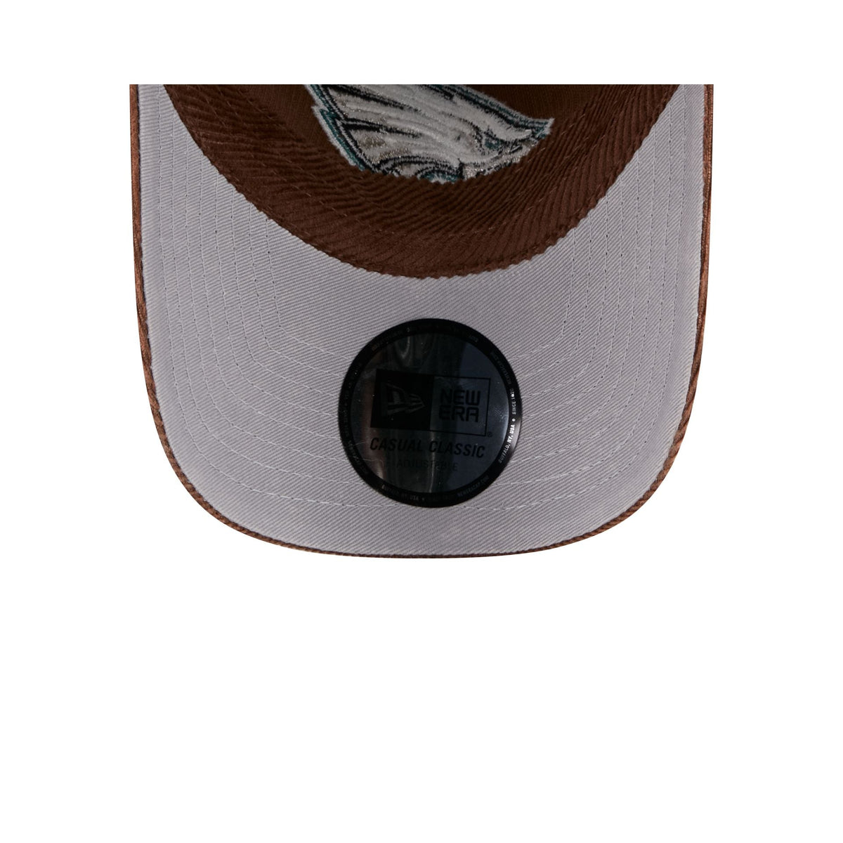 Philadelphia Eagles Washed Brown Corduroy Casual Classic Adjustable Hat