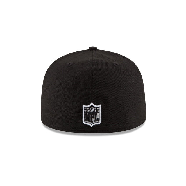 Seattle Seahawks Black & White 59FIFTY Fitted Hat