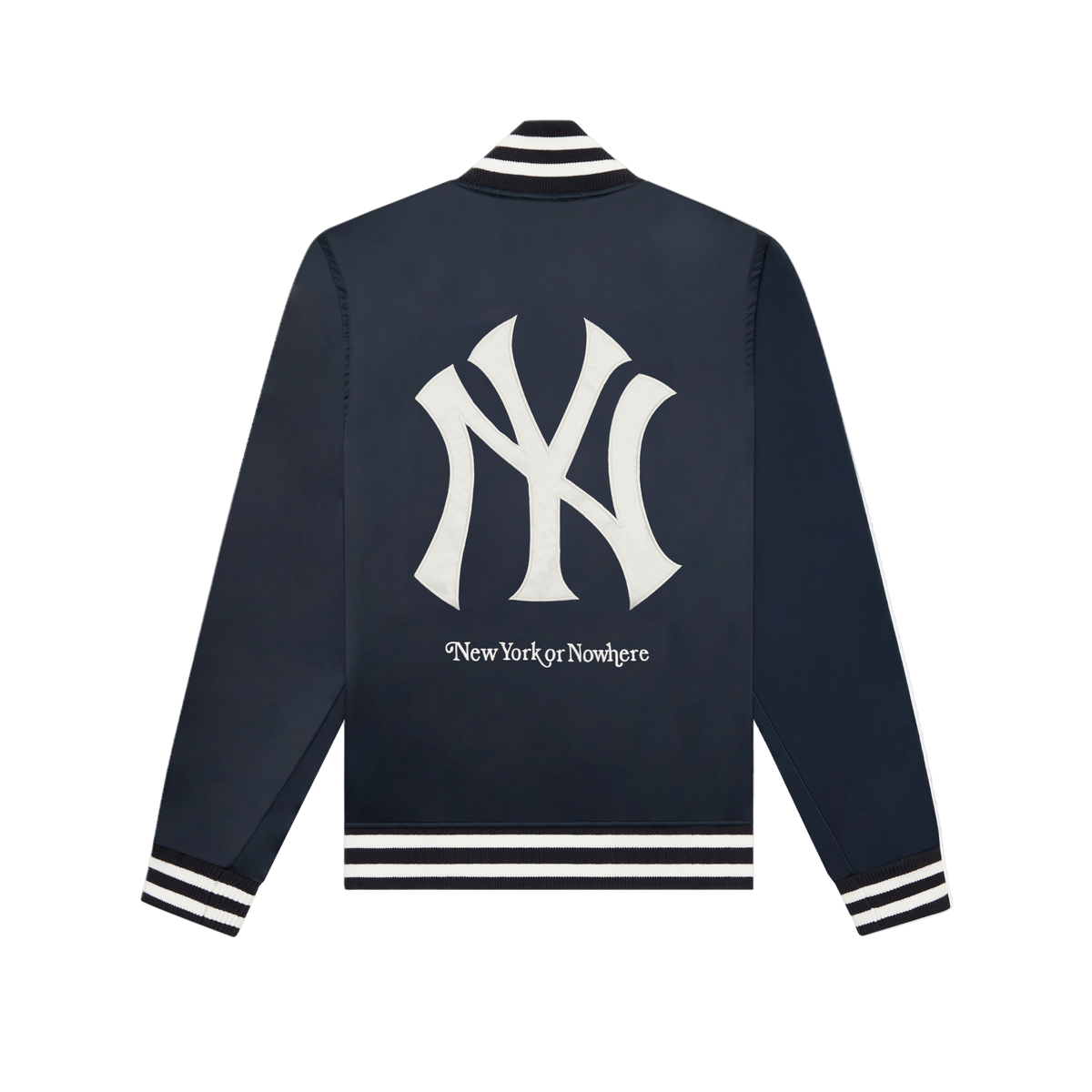 New York or Nowhere x New York Yankees Midnight Satin Jacket