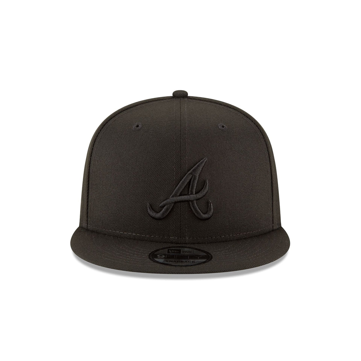 Atlanta Braves Basic All Black 9FIFTY Snapback Hat