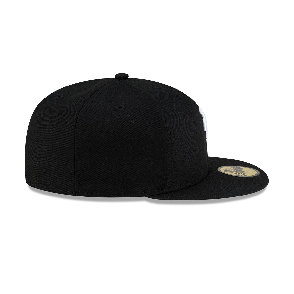 Los Angeles Dodgers Upside Down Logo Black 59FIFTY Fitted Hat