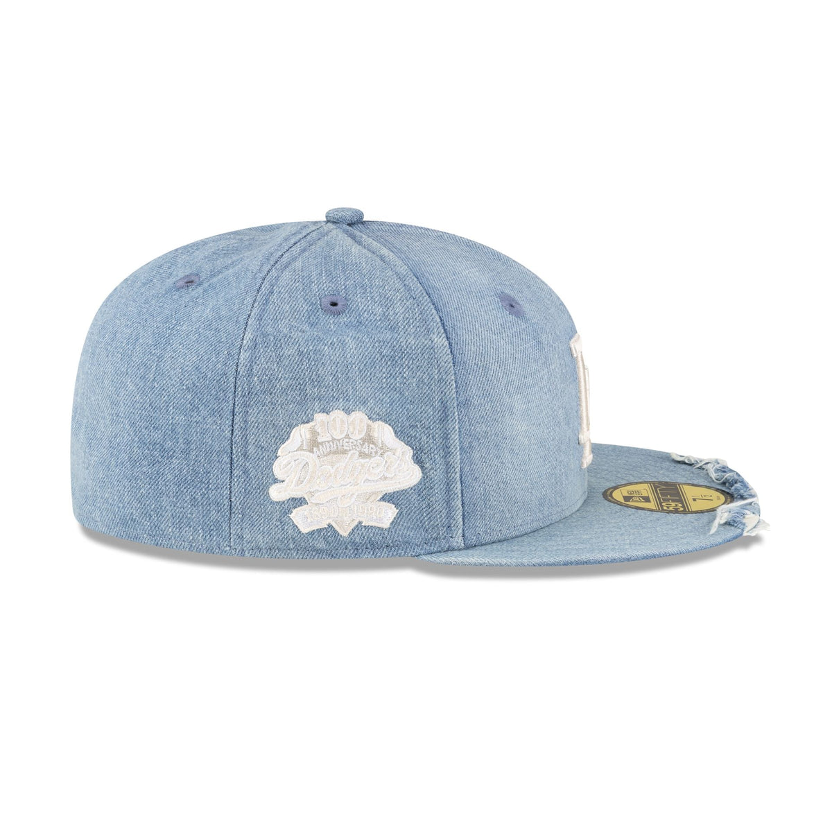 Los Angeles Dodgers Distressed Denim 59FIFTY Fitted Hat