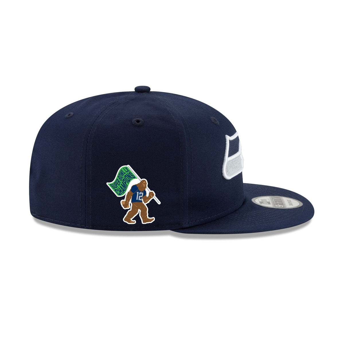Seattle Seahawks Super Bowl LX Champions Sasquatch Sidepatch 9FIFTY Snapback Hat
