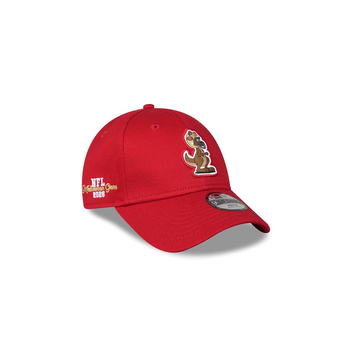 San Francisco 49ers 2026 Melbourne Game Kangaroo Kids 9FORTY Snapback Hat
