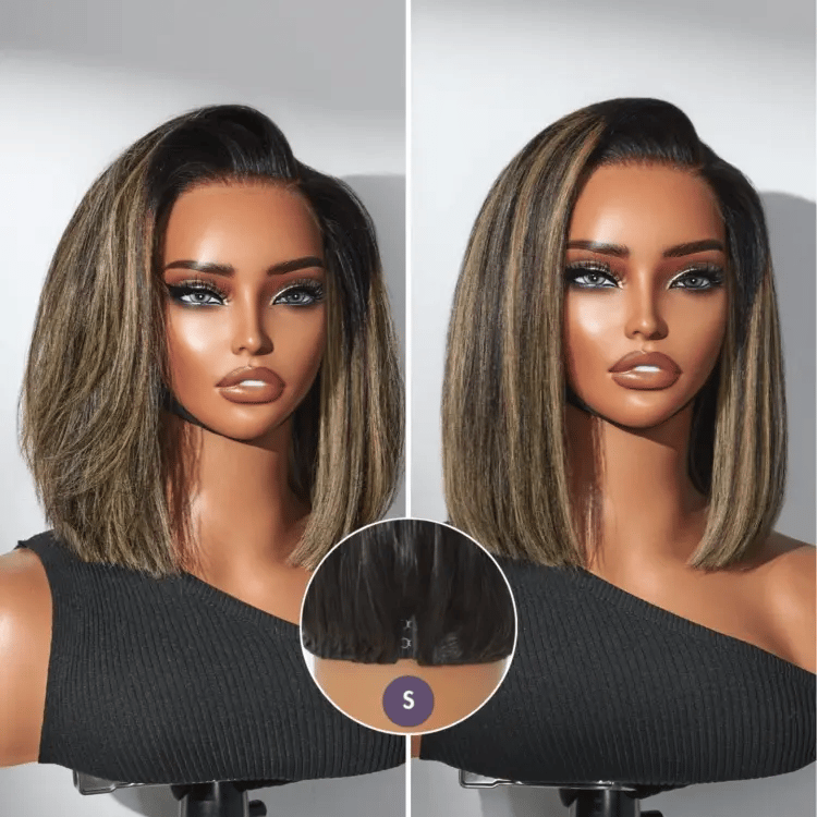 Luvme All-Day Comfort™ Wig Blunt Cut Bob Glueless Minimalist HD Lace Short Human Hair Wig Pre-Cut Lace