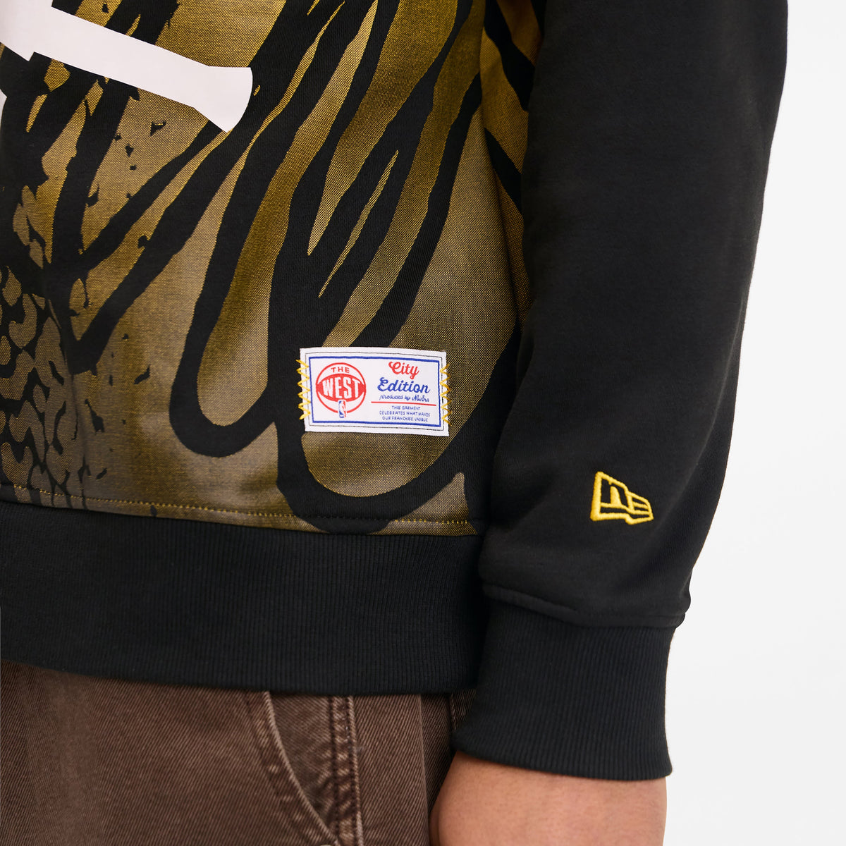 Golden State Warriors 2025 City Edition Black Crewneck