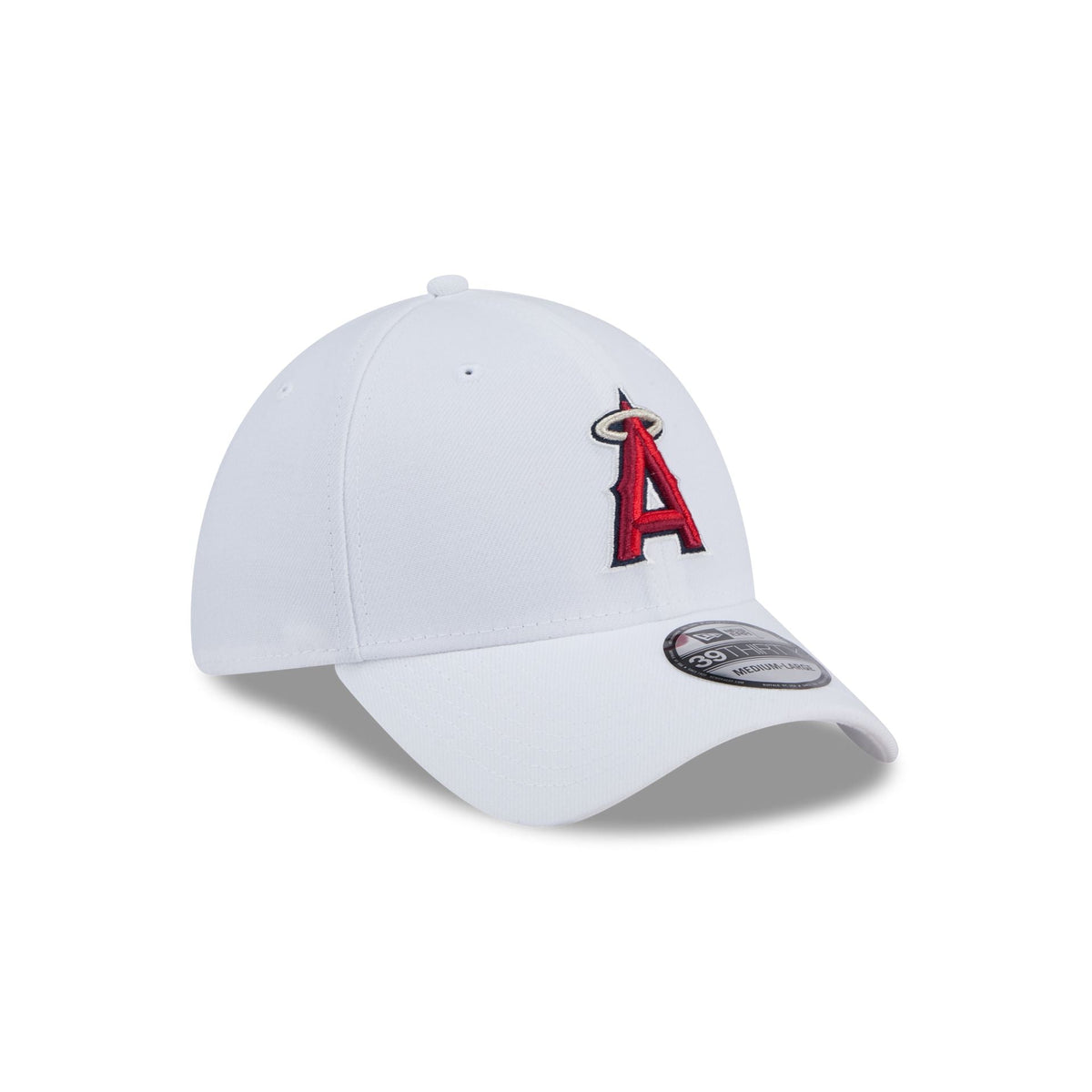 Los Angeles Angels Optic White 39THIRTY Stretch Fit Hat