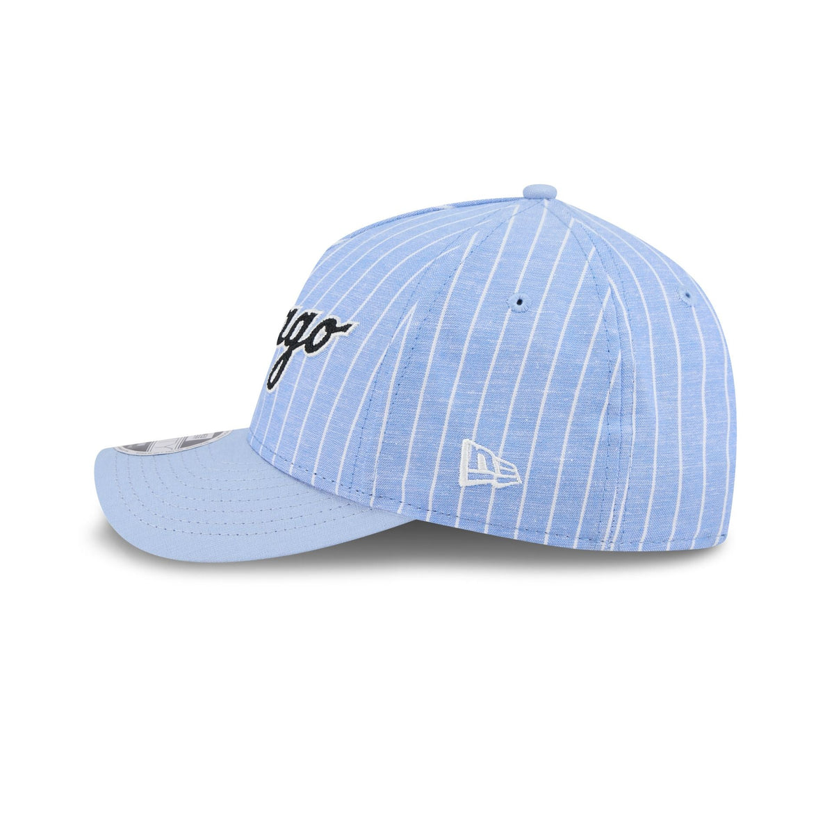 Chicago White Sox Pinstripe Linen 9FORTY M-Crown A-Frame Snapback Hat