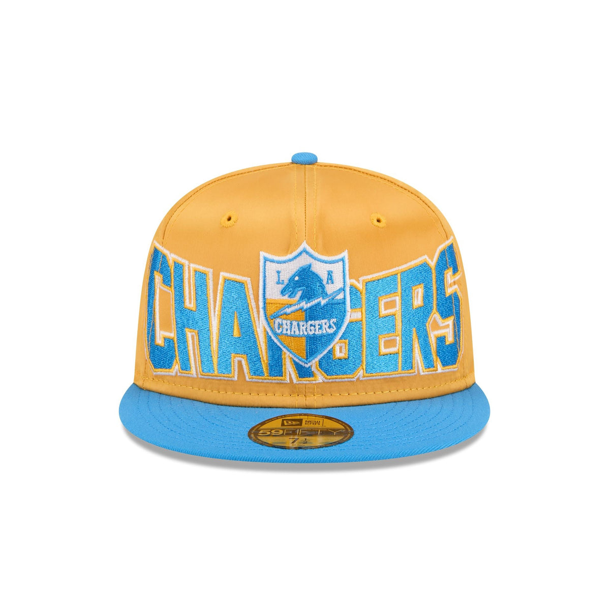 Los Angeles Chargers Bold Satin 59FIFTY Fitted Hat