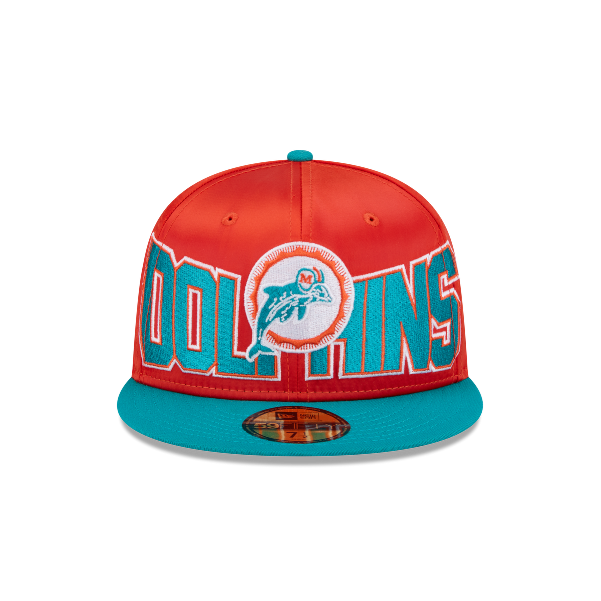 Miami Dolphins Bold Satin 59FIFTY Fitted Hat