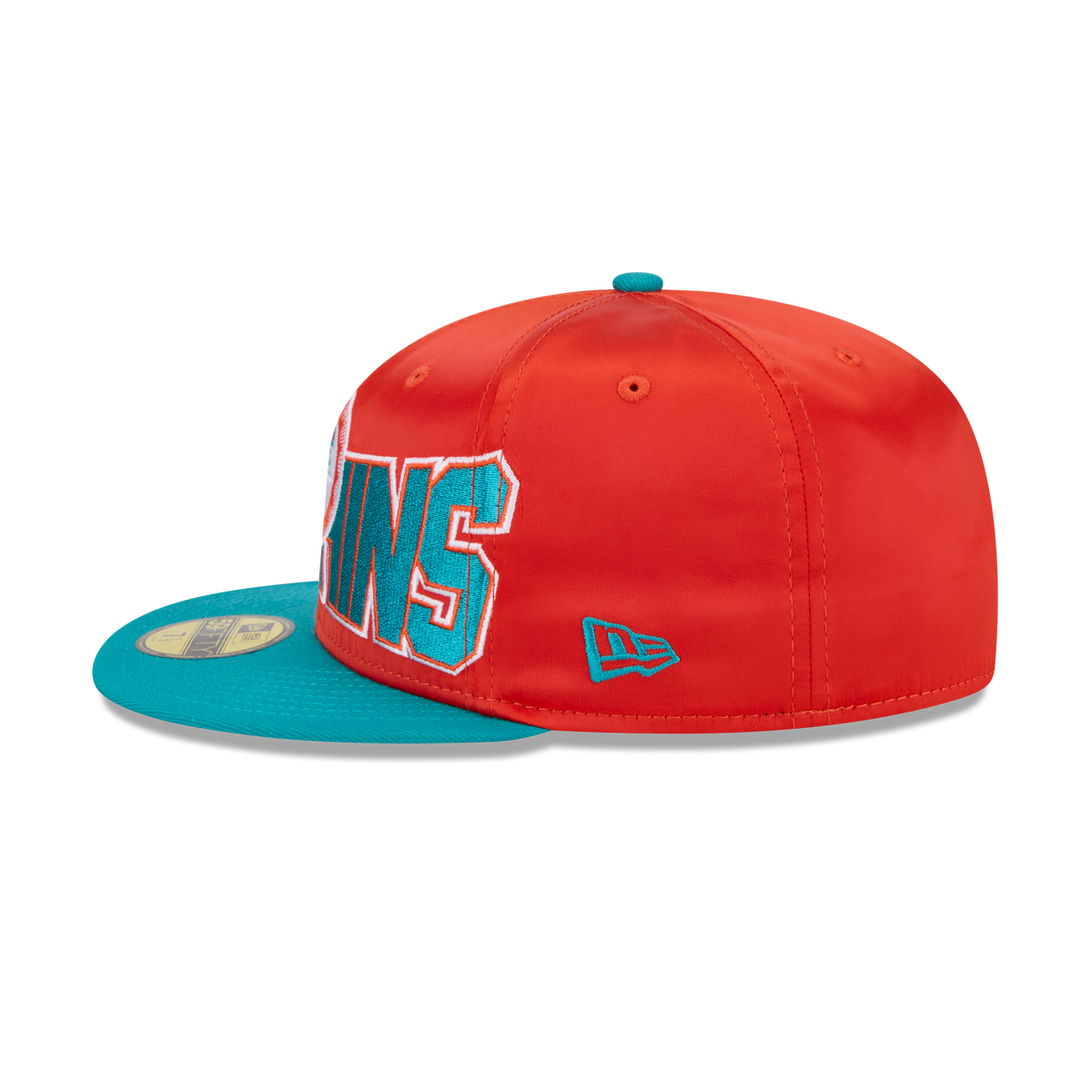 Miami Dolphins Bold Satin 59FIFTY Fitted Hat