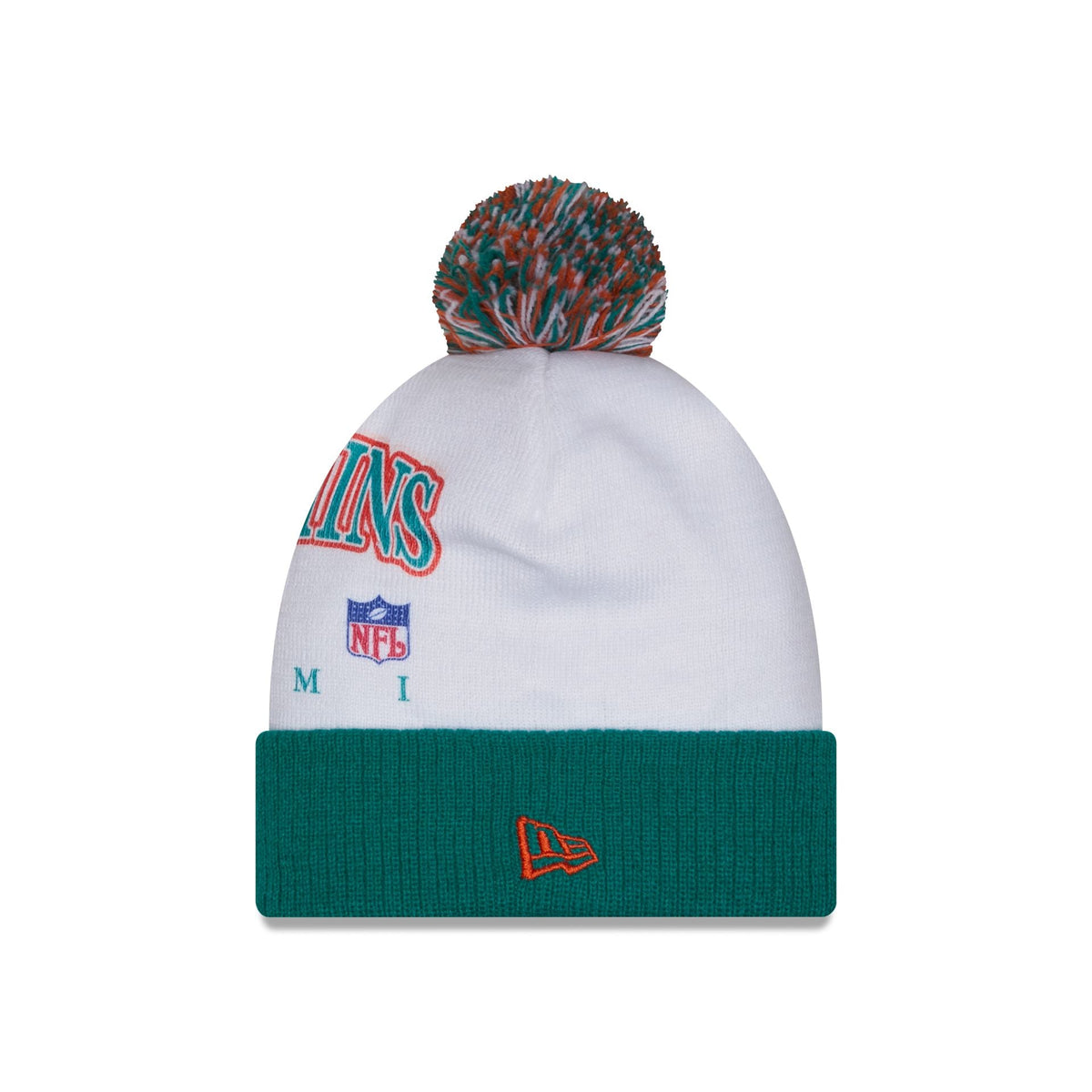 Miami Dolphins Spirit Pom Knit Hat