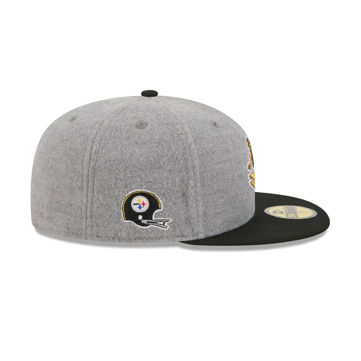 Pittsburgh Steelers Heather Gray Wool 59FIFTY Fitted Hat