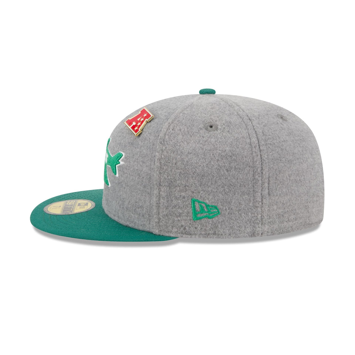 New York Jets Heather Gray Wool 59FIFTY Fitted Hat