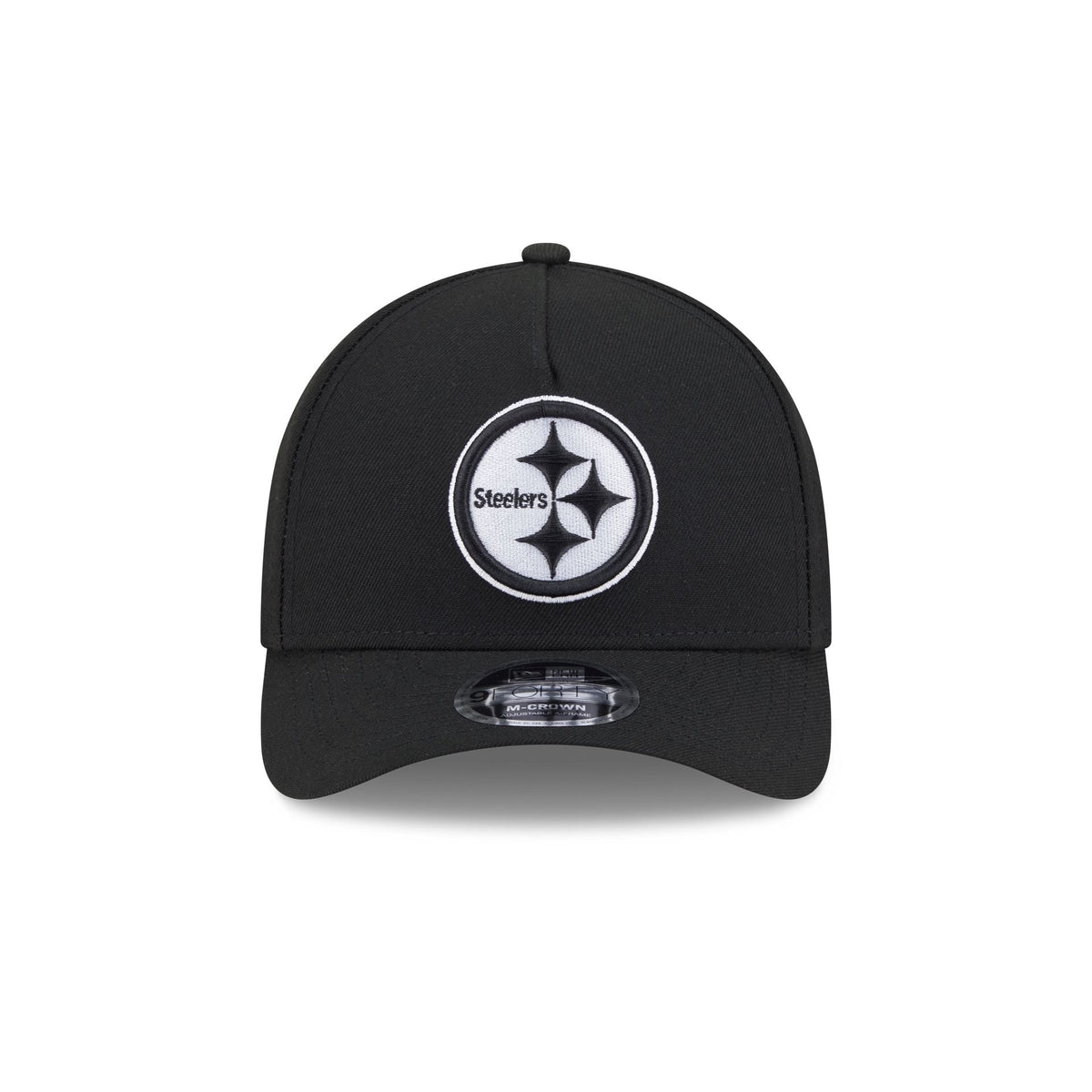 Pittsburgh Steelers Black & White 9FORTY M-Crown A-Frame Snapback Hat