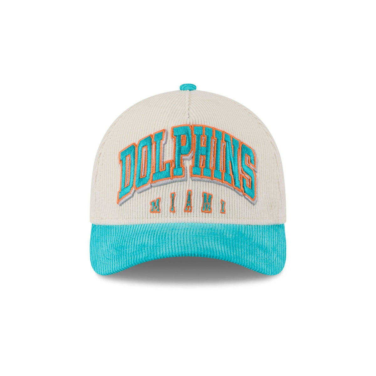 Miami Dolphins Stacked Corduroy 9FORTY M-Crown A-Frame Snapback Hat