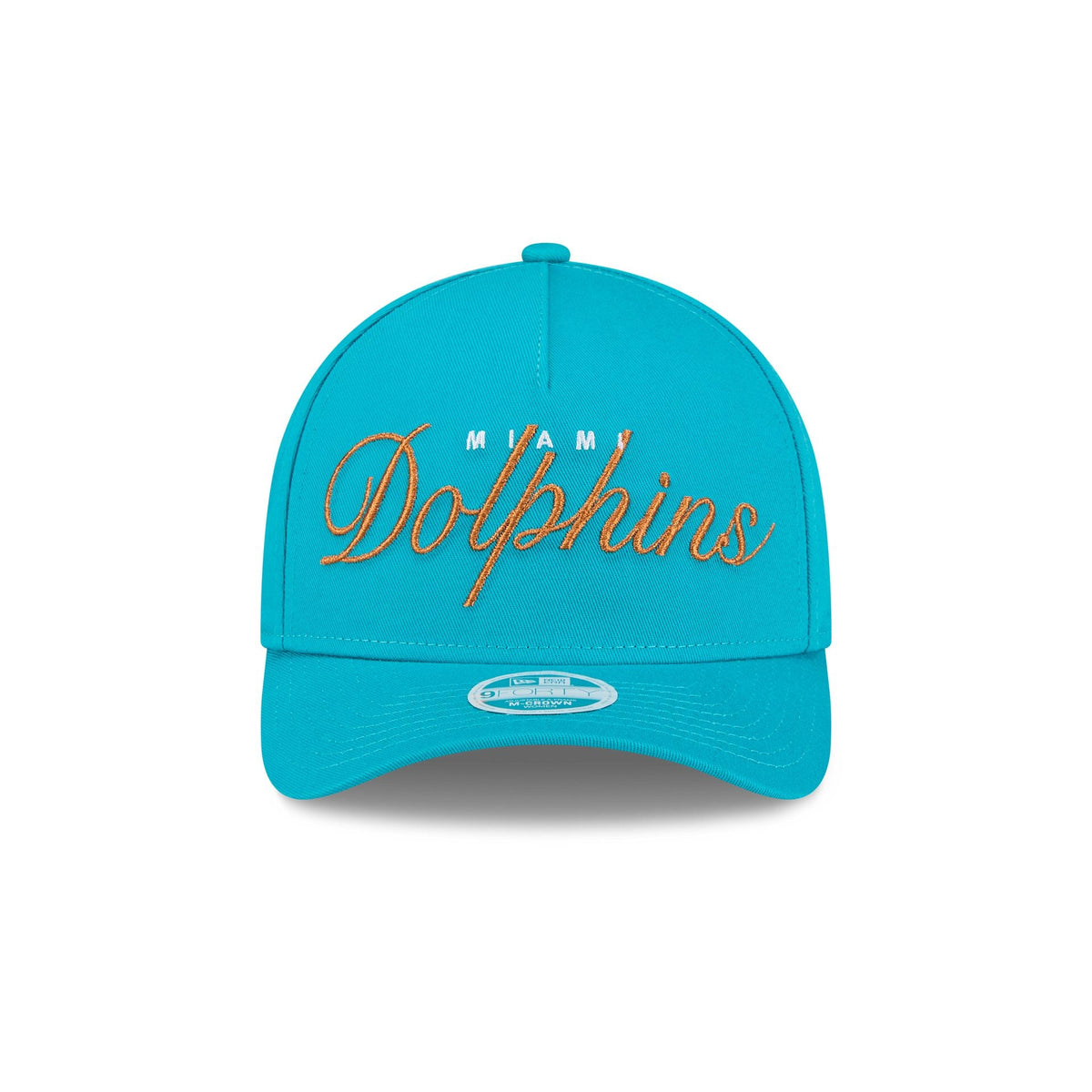 Miami Dolphins Metallic Women's 9FORTY M-Crown A-Frame Snapback Hat