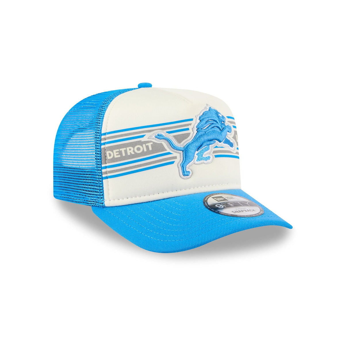 Detroit Lions Banner 9FIFTY A-Frame Trucker Hat