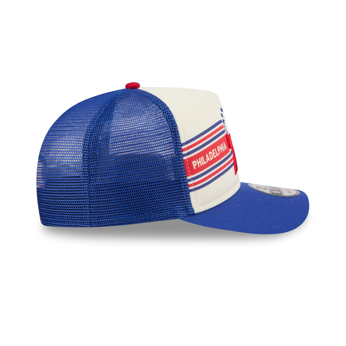 Philadelphia 76ers Banner 9FIFTY A-Frame Trucker Hat
