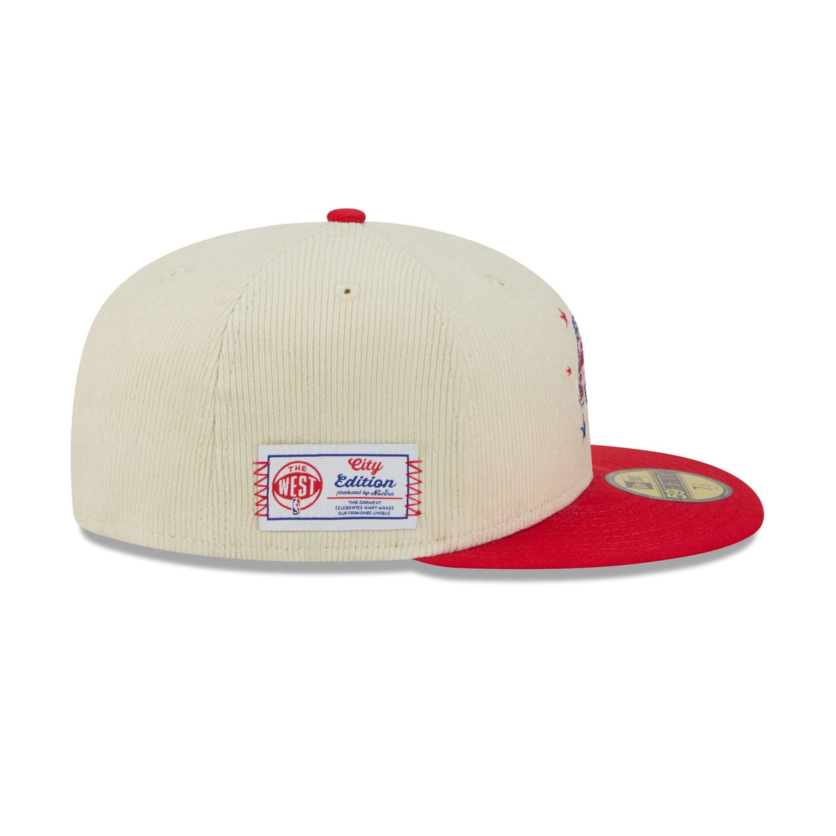 Houston Rockets 2025 City Edition Chrome White Corduroy 59FIFTY Fitted Hat