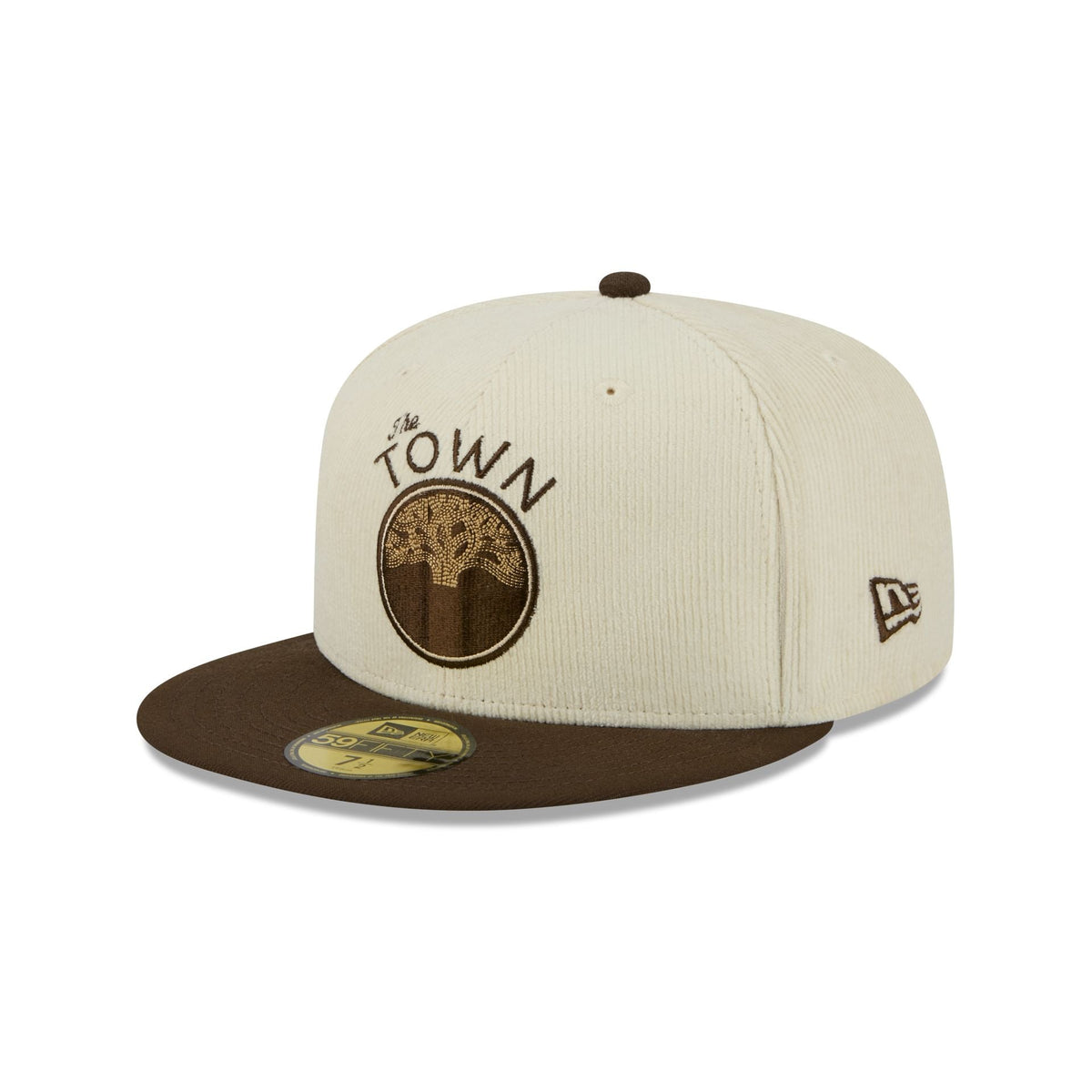 Golden State Warriors 2025 City Edition Chrome White Corduroy 59FIFTY Fitted Hat