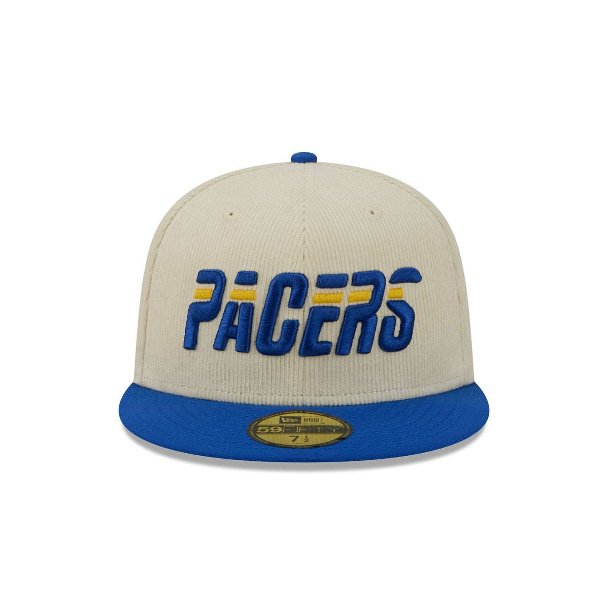 Indiana Pacers 2025 City Edition Chrome White Corduroy 59FIFTY Fitted Hat