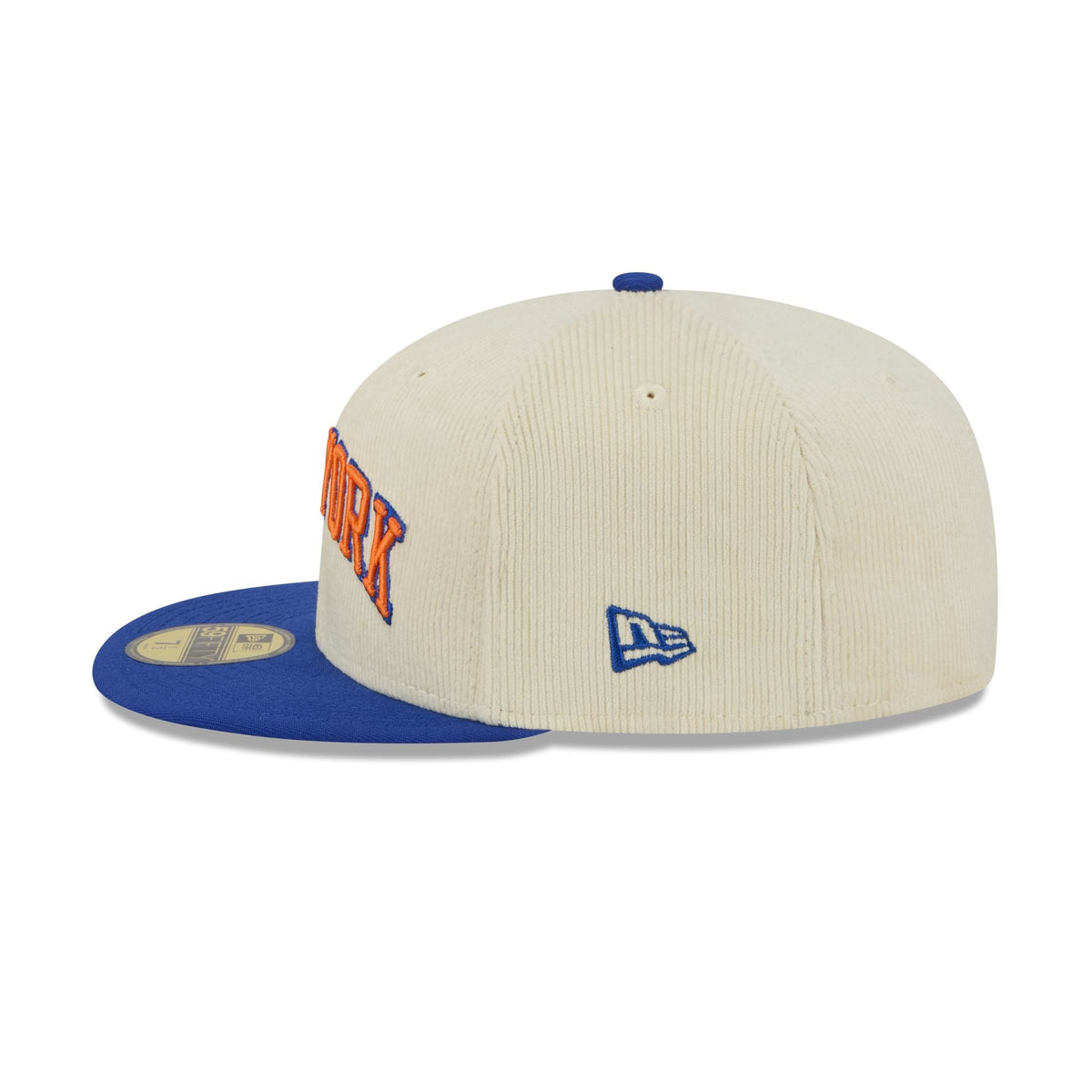 New York Knicks 2025 City Edition Chrome White Corduroy 59FIFTY Fitted Hat