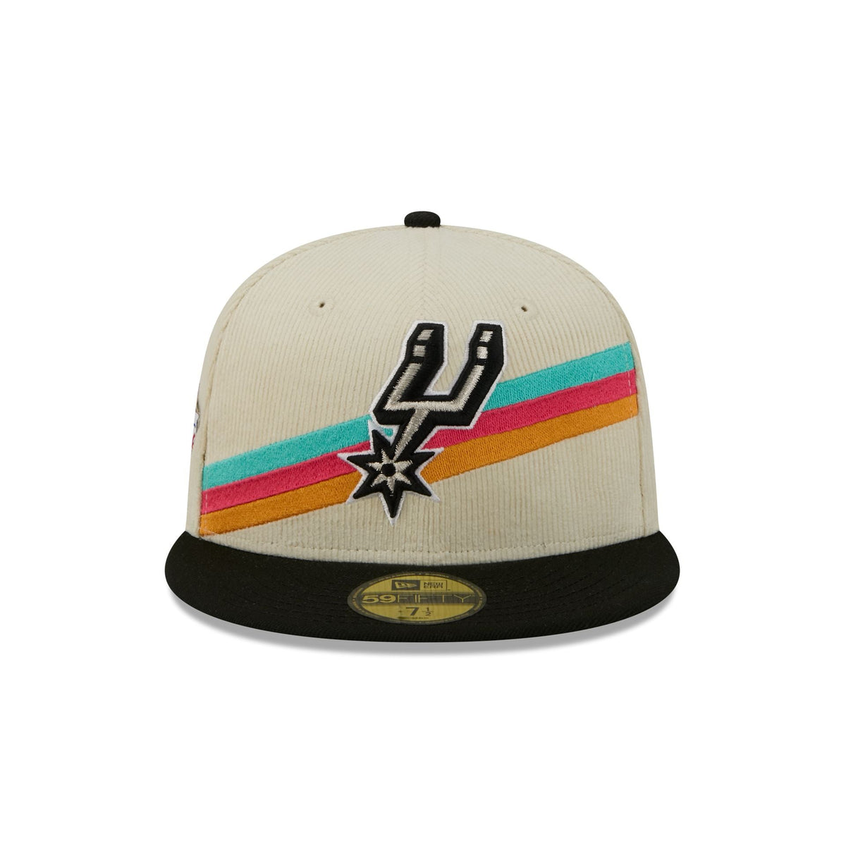 San Antonio Spurs 2025 City Edition Chrome White Corduroy 59FIFTY Fitted Hat