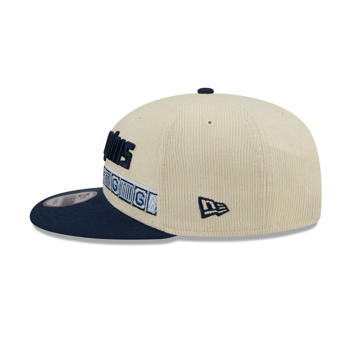 Memphis Grizzlies 2025 City Edition Chrome White Corduroy 9FIFTY Snapback Hat