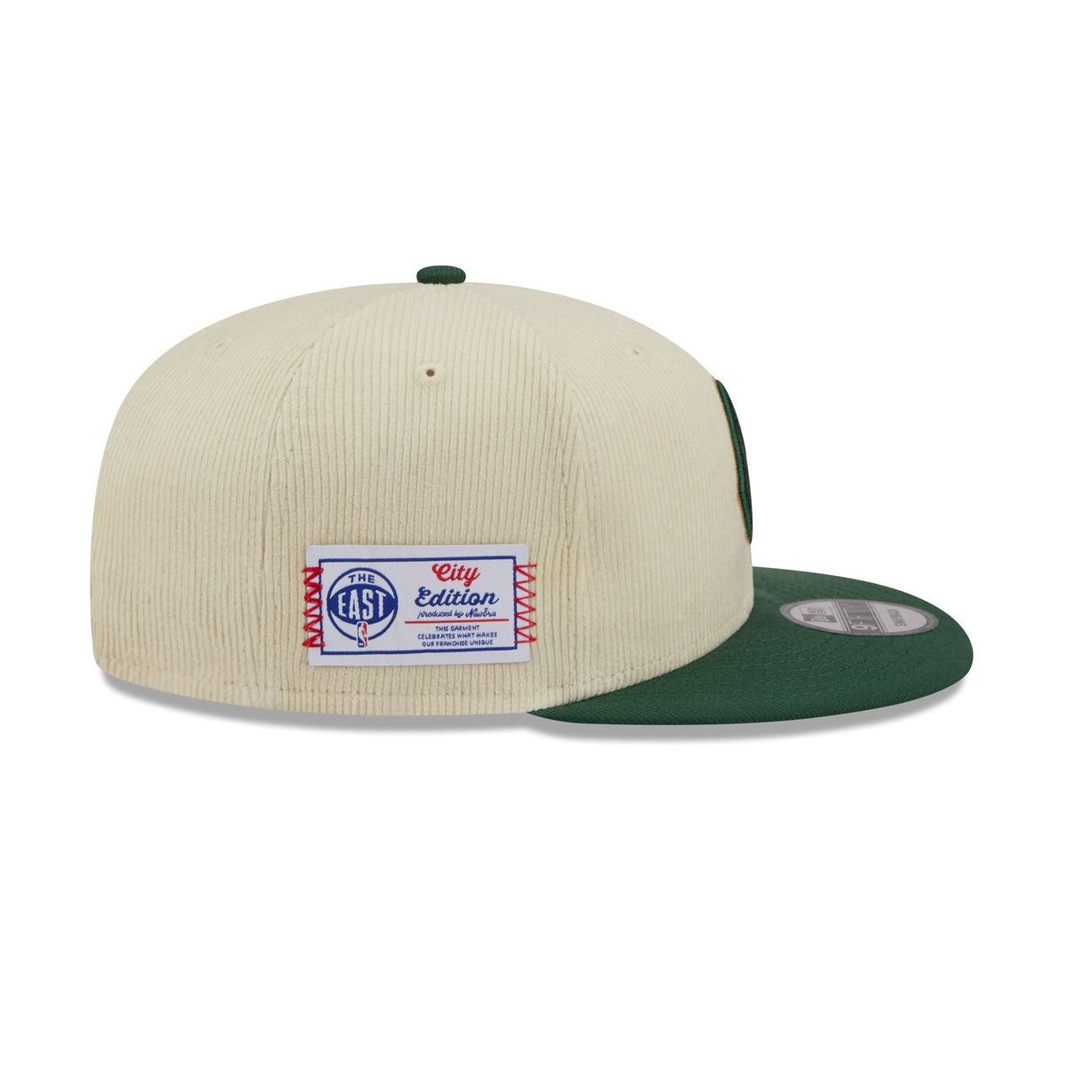 Milwaukee Bucks 2025 City Edition Chrome White Corduroy 9FIFTY Snapback Hat