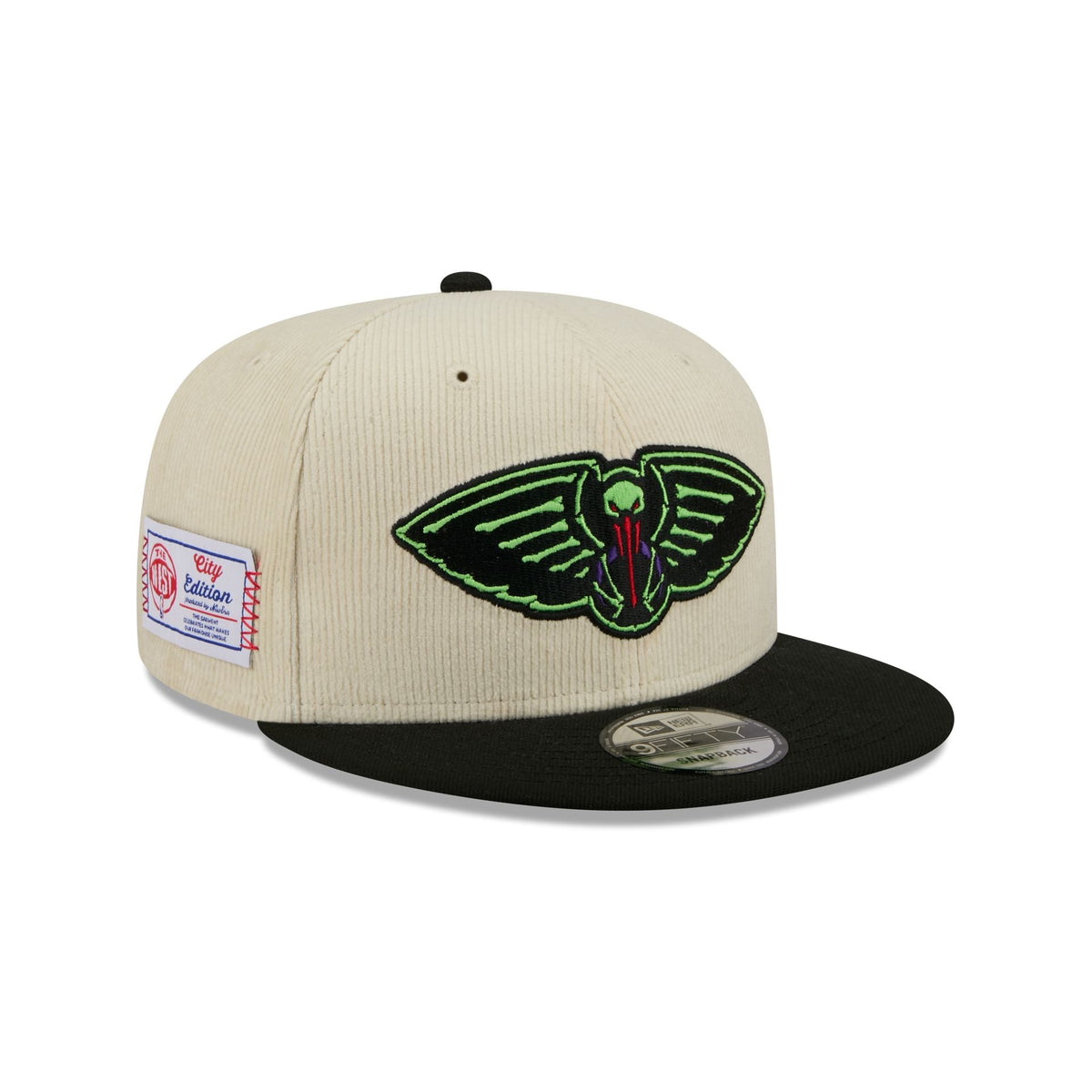 New Orleans Pelicans 2025 City Edition Chrome White Corduroy 9FIFTY Snapback Hat