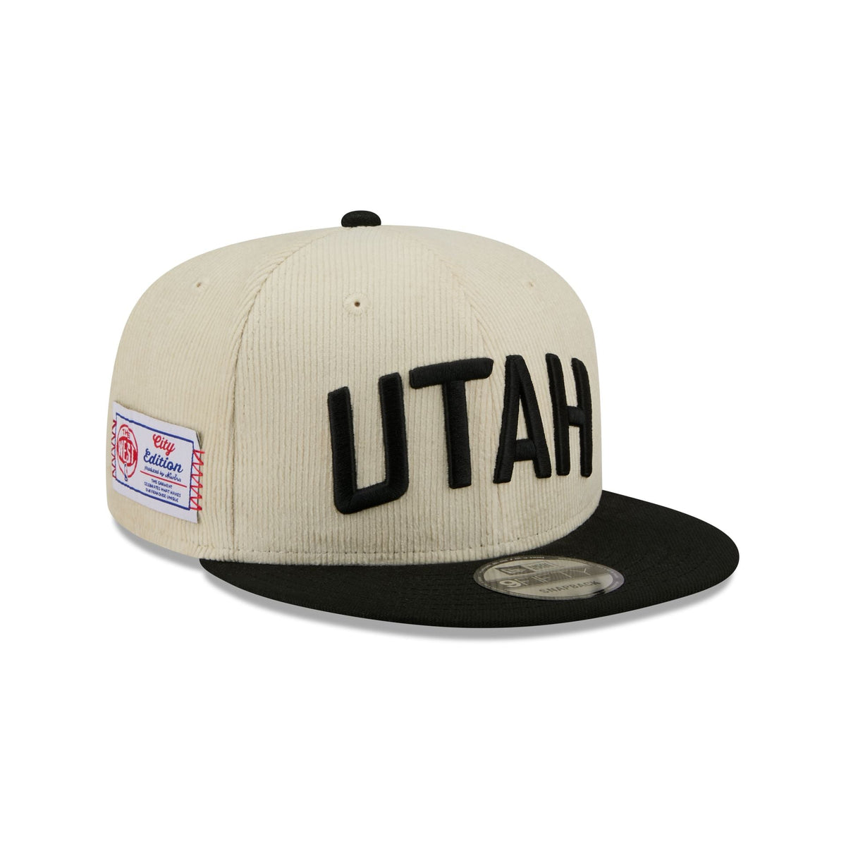 Utah Jazz 2025 City Edition Chrome White Corduroy 9FIFTY Snapback Hat