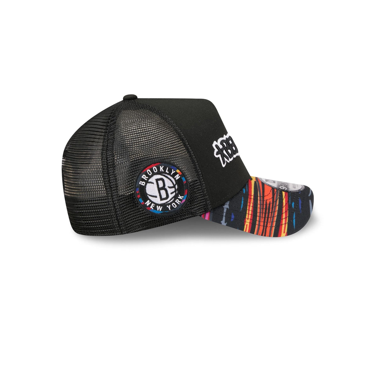 Brooklyn Nets 2025 City Edition 9FORTY A-Frame Trucker Hat