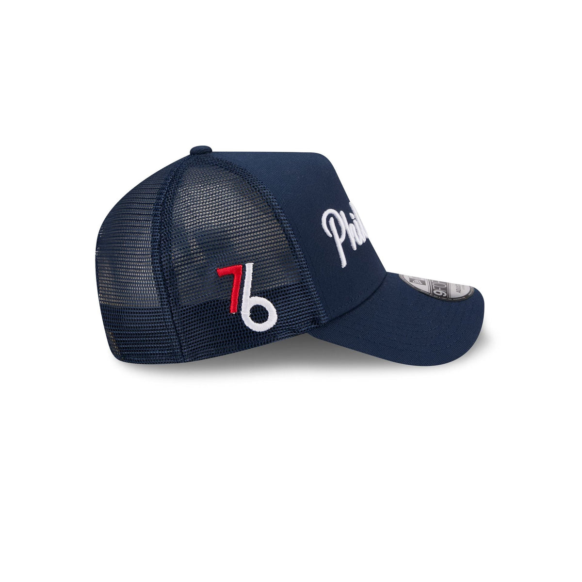 Philadelphia 76ers 2025 City Edition 9FORTY A-Frame Trucker Hat