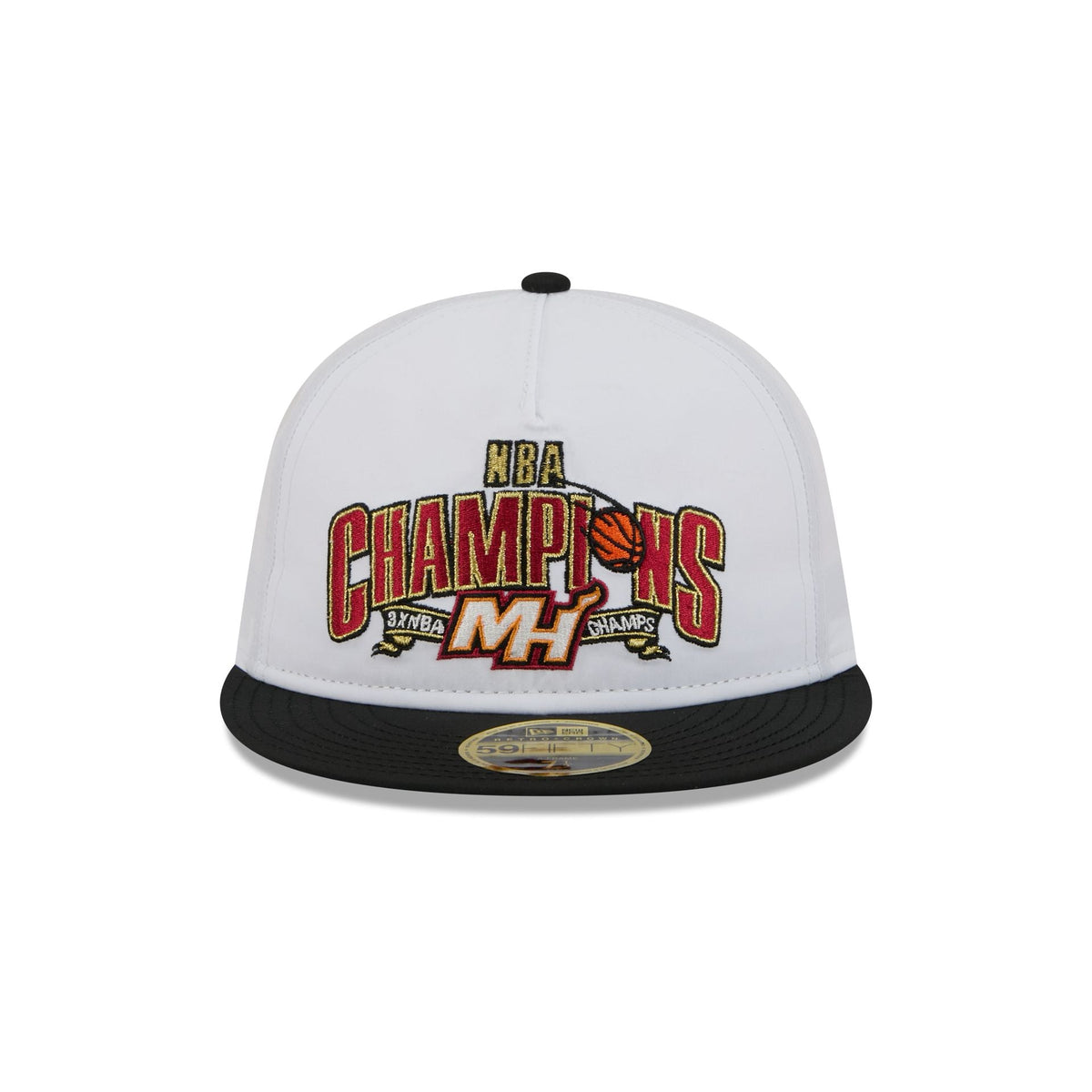 Miami Heat Champions White Retro Crown 59FIFTY Fitted Hat