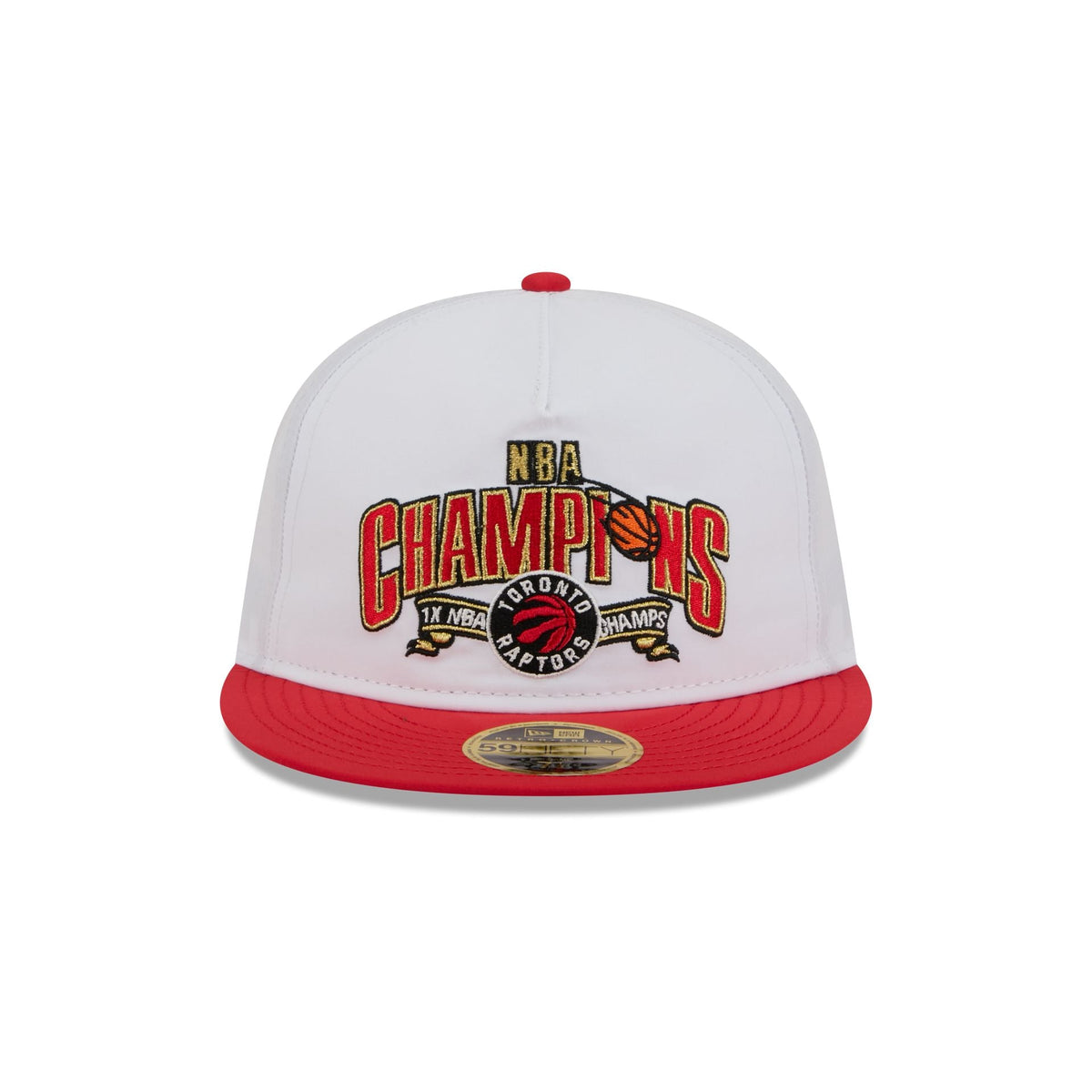 Toronto Raptors Champions White Retro Crown 59FIFTY Fitted Hat