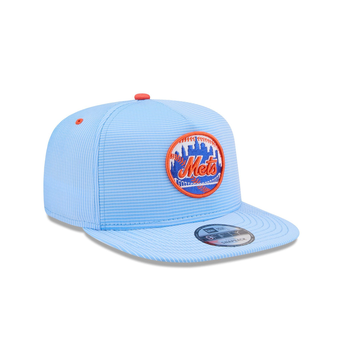 New York Mets Pinstripe Ripstop 9FIFTY A-Frame Snapback Hat