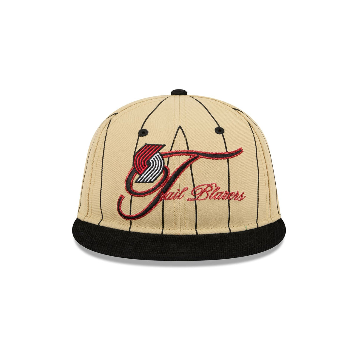 Portland Trail Blazers Pinstripe Script Retro Crown 9FIFTY Adjustable Hat