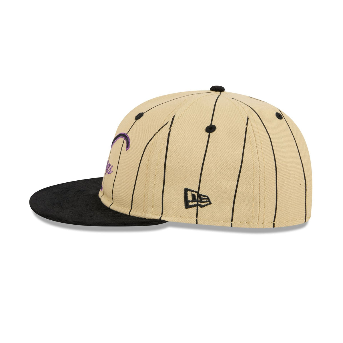 Sacramento Kings Pinstripe Script Retro Crown 9FIFTY Adjustable Hat
