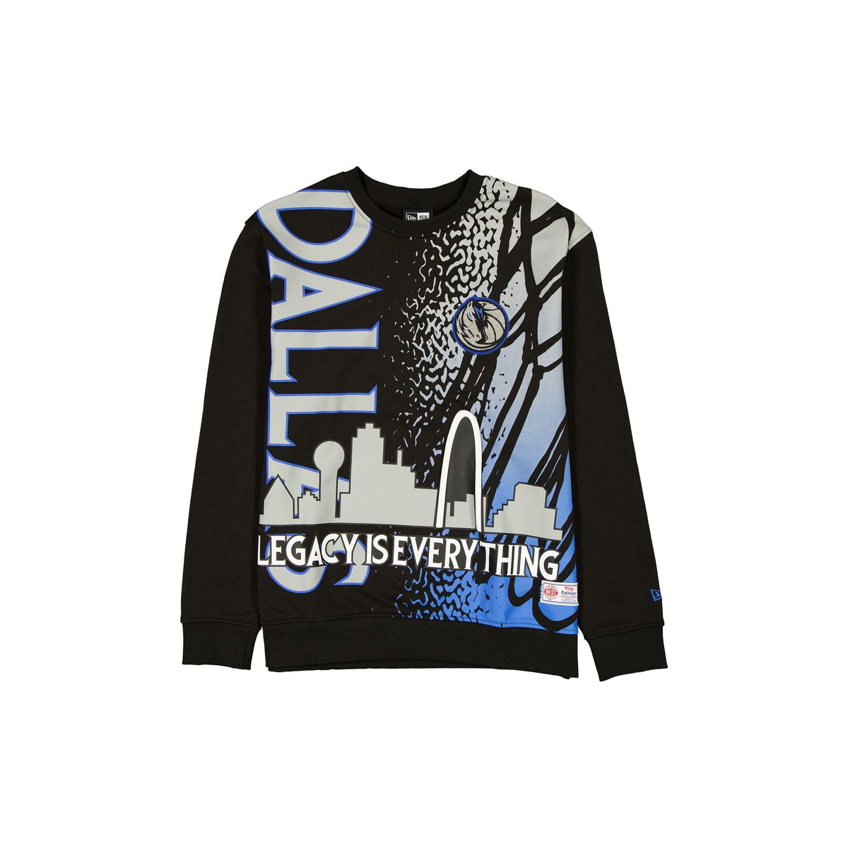 Dallas Mavericks 2025 City Edition Black Crewneck