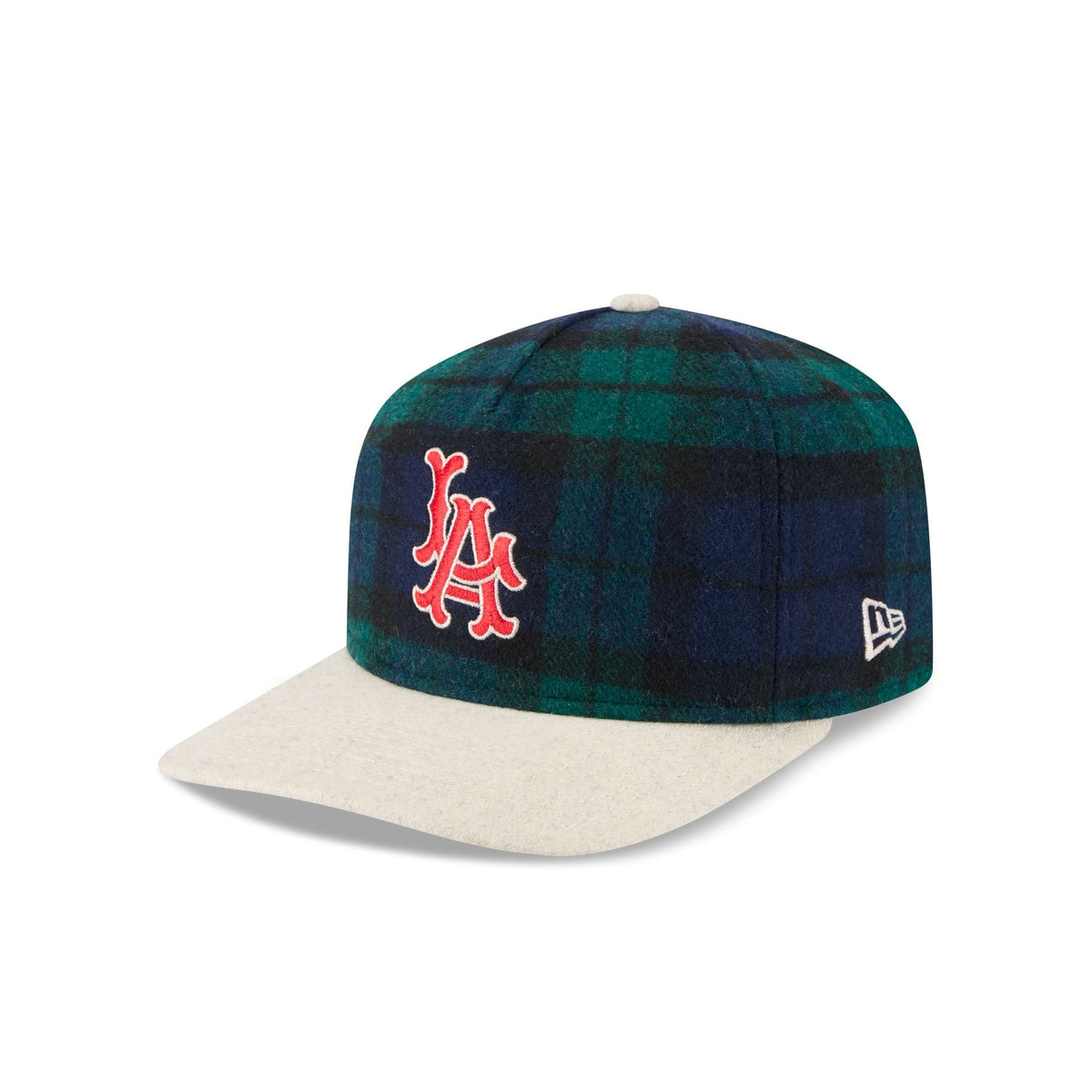 Los Angeles Angels Plaid Letterman 19TWENTY Adjustable Hat