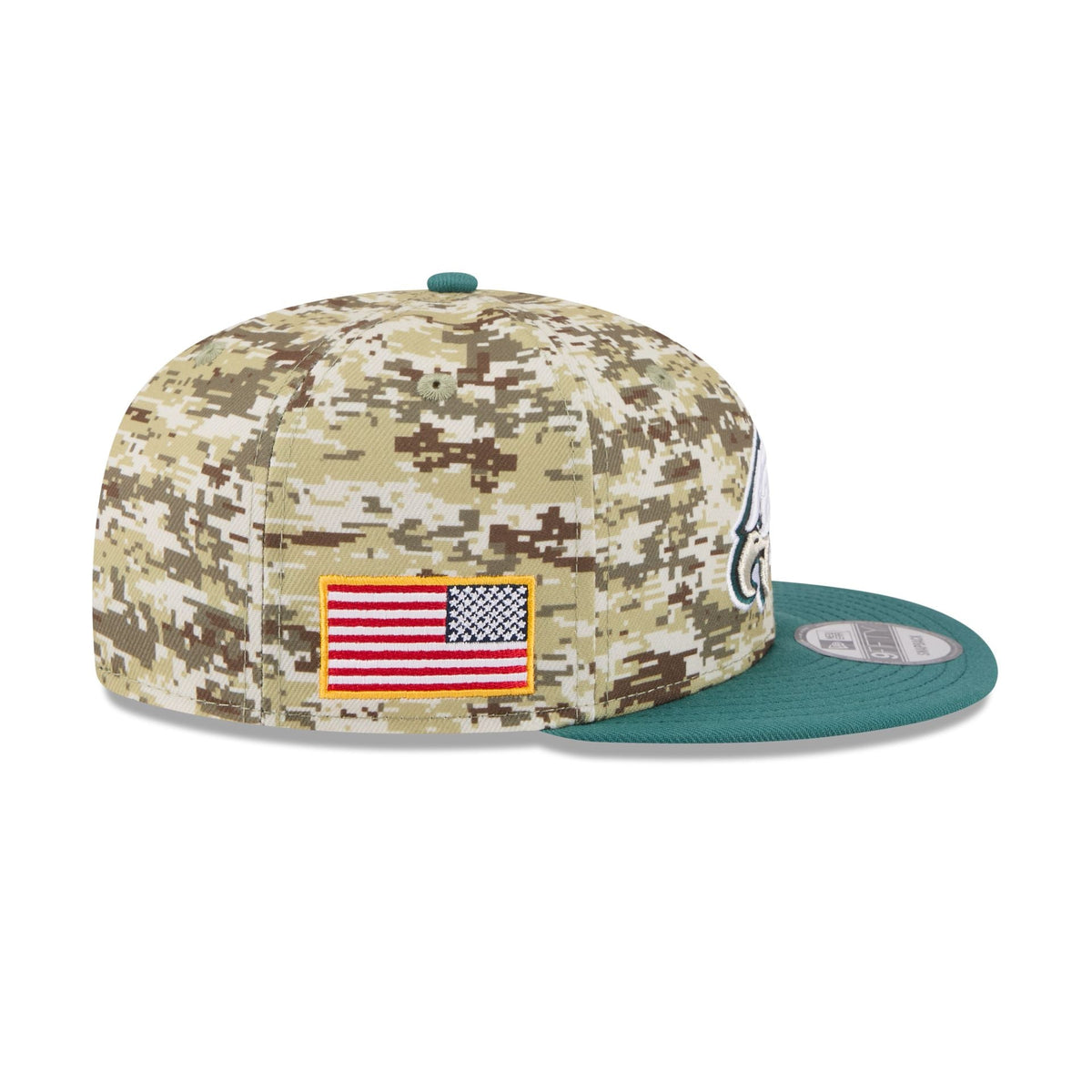 Philadelphia Eagles 2025 Salute to Service Fan Gear 9FIFTY Snapback Hat