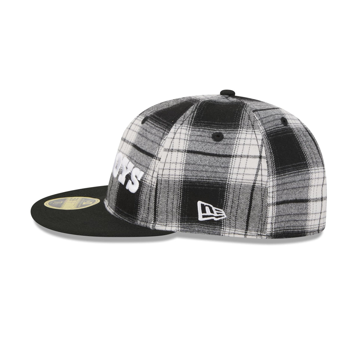Dallas Cowboys Grunge Plaid Retro Crown 59FIFTY Fitted Hat