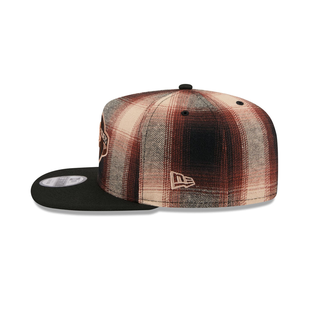 Houston Rockets Grunge Plaid 9FIFTY A-Frame Adjustable Hat