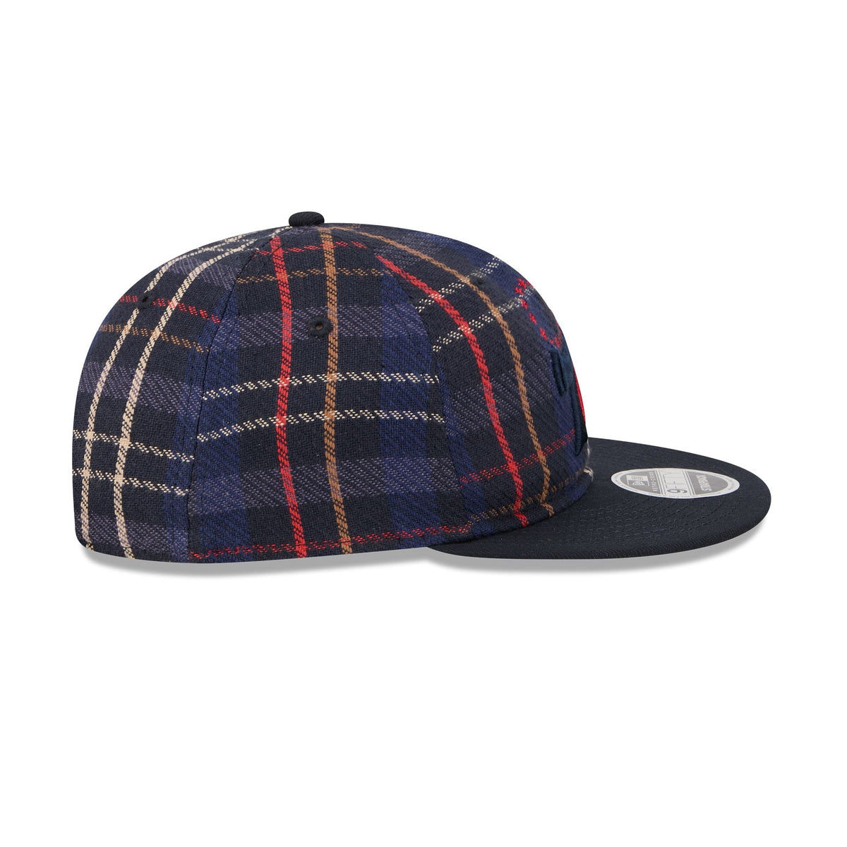 Philadelphia 76ers Grunge Plaid Retro Crown 9FIFTY Adjustable Hat